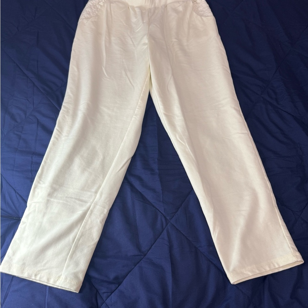 Ruby Rd. Cream Petite Pants